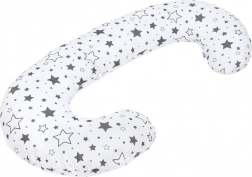 Pernă universală de alăptare în formă de C New Baby – stele gri