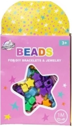 Set de mărgele steluțe cu șnur de 1 m