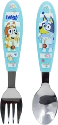 Tacâmuri pentru copii BLUEY – lingură și furculiță din oțel inoxidabil