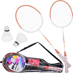 Set complet de badminton cu rachete și fluturași în husă