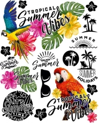 Aplikații termocolante de vară – coală mare 20 × 30 cm