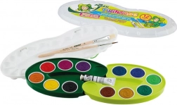 Acuarele cu paletă și pensule pentru copii