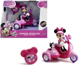 Scuter RC MINNIE cu ataș lateral și figurine