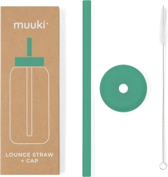 MUUKI Lounge paie și capac în culoare verde mat