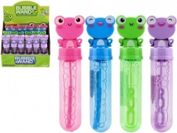 Baloane de săpun Broască 13 cm – 4 culori, balonase pentru copii cu capac drăgălaș