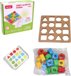 Joc educativ din lemn pentru dezvoltarea memoriei