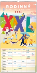 Calendar perete Planificator de Familie XXL 2026