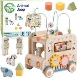 Woopie green cub activ din lemn safari mașină