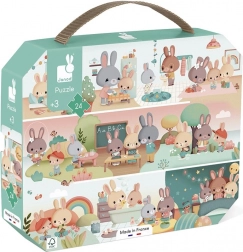 Janod puzzle în valiză Ziua mea – 24 piese