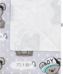 Perniță din flanel impermeabilă NEW BABY pentru băieți