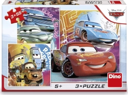 Puzzle Cars prieteni 3x55 piese