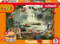 Puzzle SCHLEICH în jungla tropicală 100 de piese cu figurină