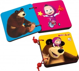 Carte din lemn Bino Mașa și ursul