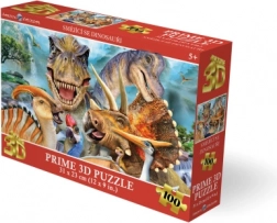 Puzzle 3D Selfie cu dinozauri 100 piese