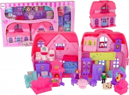 Căsuță roz din plastic cu iluminare