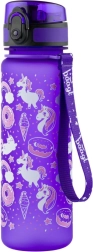 BAAGL Sticlă pentru băut pentru copii cu motiv de unicorn, 500 ml