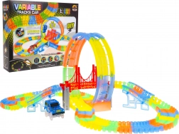 Pistă auto luminoasă - 157 piese