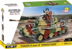 Set de construcție tanc Panzer VI Ausf. B Königstiger 1:35 de la COBI