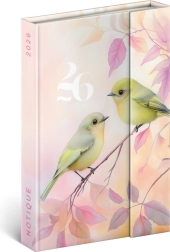 Agenda săptămânală magnetică Păsări 2026