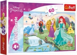 Puzzle 60 piese Descoperă prințesele DISNEY PRINCESS Trefl