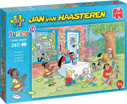 Puzzle JUMBO Jan van Haasteren Junior: Magicianul 240 piese