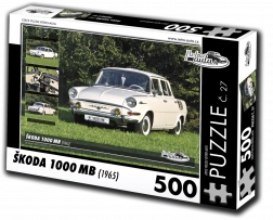 Puzzle RETRO-AUTA Škoda 1000 MB (1965) 500 piese