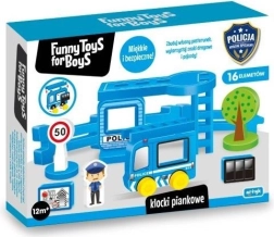 ToysForBoys cuburi din spumă Poliție 16 buc.