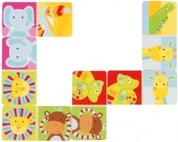 Domino de lemn Safari 28 piese