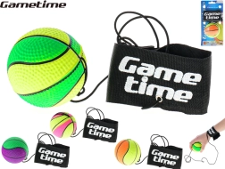 Mingea de antrenament Gametime pe elastic 6 cm cu bandă pentru încheietură