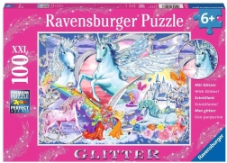 RAVENSBURGER Puzzle strălucitoare Vis ecvestru XXL 100 piese