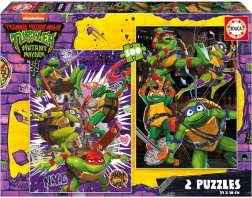 puzzle țestoasele ninja 2×500 piese