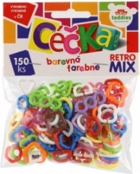 C-e colorate retro mix – 150 buc piese din plastic