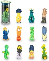 Micuță creatură spațială din silicon în tub 7–9 cm, mix de tipuri