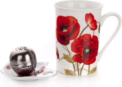 Set de ceai din 3 piese Red Poppy