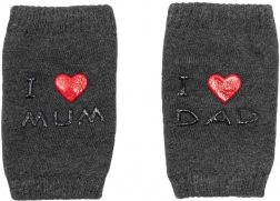 Genunchiere pentru copii cu ABS I love Mum & Dad, grafit