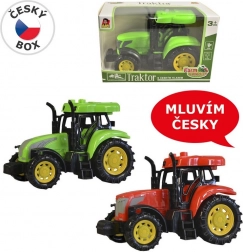Tractor cu voce cehă, lumină și sunet, 14 cm