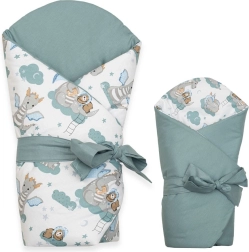Păturică dublă pentru înfășat bebeluși New Baby Dragon 80 × 80 cm
