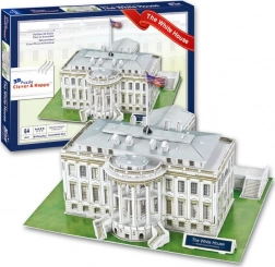 Clever&Happy 3D puzzle Casa Albă Washington 64 piese