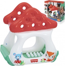 Căsuță gonflabilă cu bile Ciupercă Fisher Price