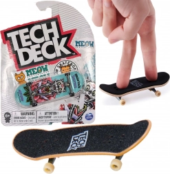 Tech Deck fingerboard MEOW Pisică albă + autocolante