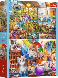 Puzzle 2×500 – Arta picturii