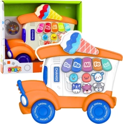 Pianină electrică educativă pentru copii Lodziarnia – portocaliu