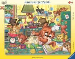 Puzzle Ravensburger Nebunie Pisicească 30 de piese