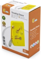 Joc de înșiruire brânză cu șoricel – jucărie educativă pentru copii 3+