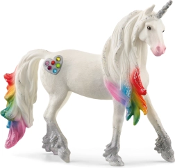 Schleich bayala armăsar unicorn curcubeu cu inimioare