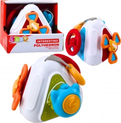 Cub senzorial manipulativ 5‑în‑1 pentru bebeluși