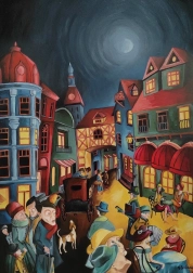 Puzzle Agitația de seară 1000 de piese