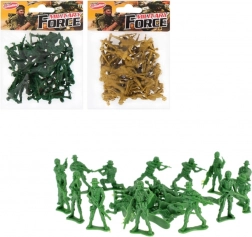 Soldăței din plastic în săculeț – set de 24 figurine