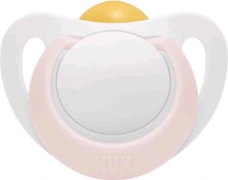 Suzetă din latex NUK Star 0–6 luni roz