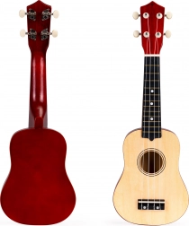 Chitară ukulele din lemn pentru copii cu corzi din nailon de la ECOTOYS